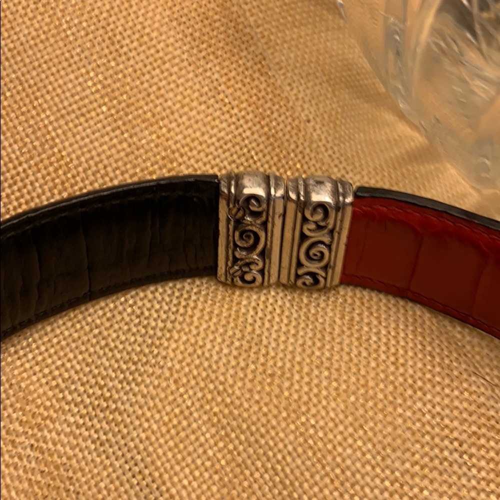 Brighton leather reversible belt (red & black) - Picture 3 of 3